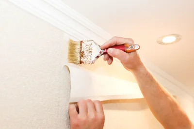 Pose de papier peint à Haut-Lieu — revêtements muraux et toiles de verre